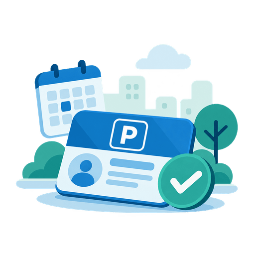 Parking pass card